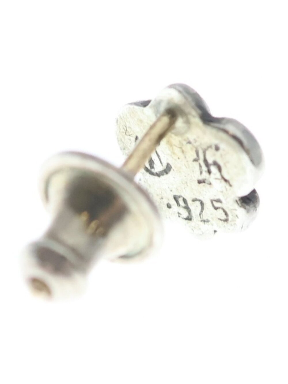 Chrome Hearts Co Bs Flr Bs Flare Stud Earrings Silver View 2